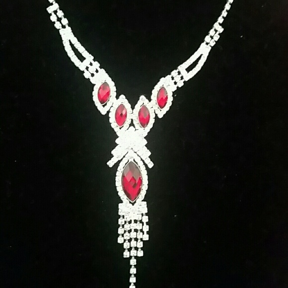 NEW Silver plated Necklace Earring Set - Picture 2 of 7